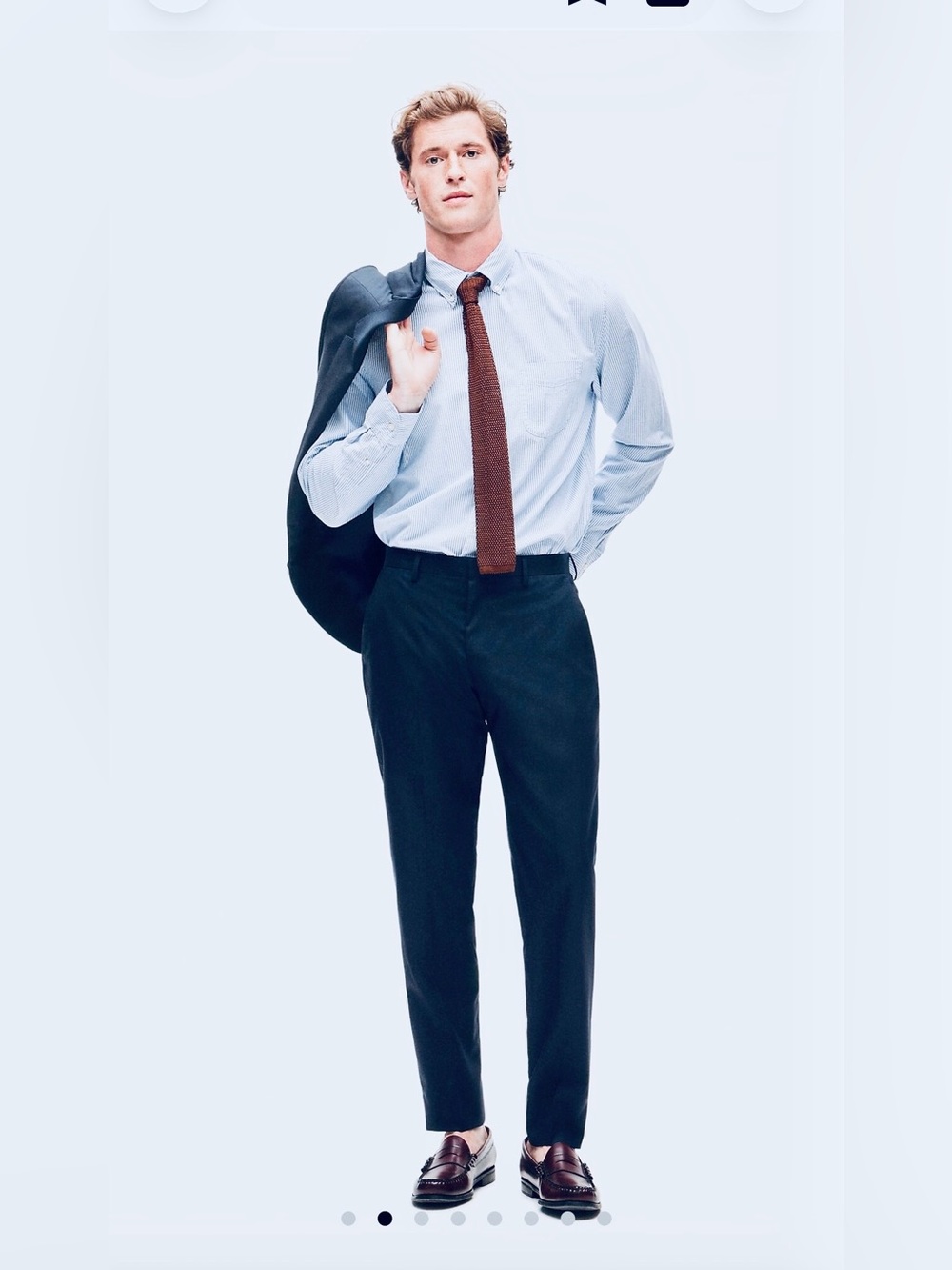 J. Crew NWT Men's Lightweight Dark Navy Dress Pant Ludlow Slim 33